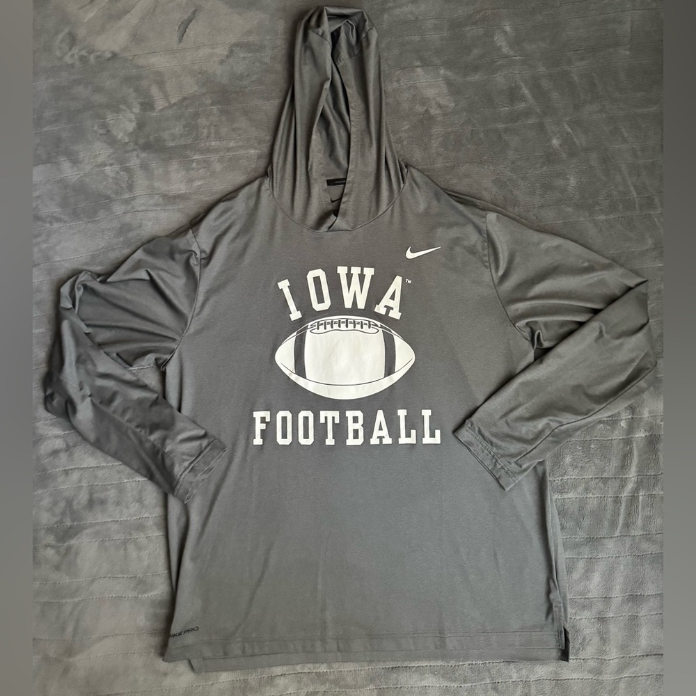 Nike Iowa Football Long Sleeve Dri-Fit Hoodie